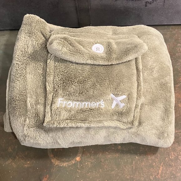 Frommer's Air Travel Set - Inflatable Pillow and Blanket - NWOT - Picture 1 of 9
